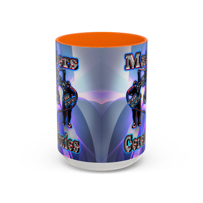 em cee squared - Accent Mug (grey-pink wave)