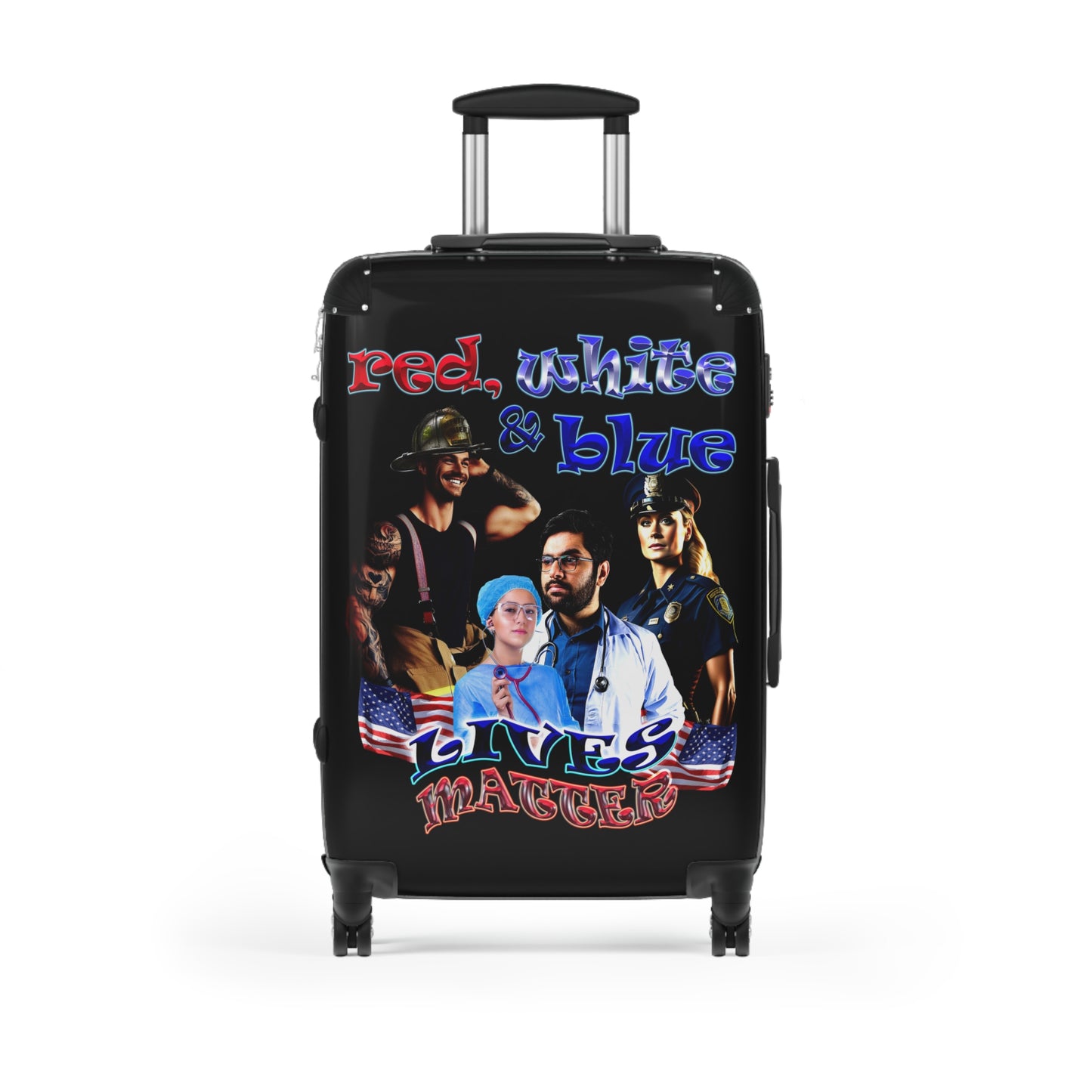 rw&b lives matter - Suitcase (black)