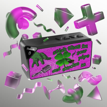 stick that in your pipe and smoke it - Jabba Bluetooth Speaker (pink swirl)