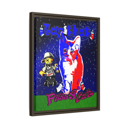 tag that - framed canvas art ('snoops' background)