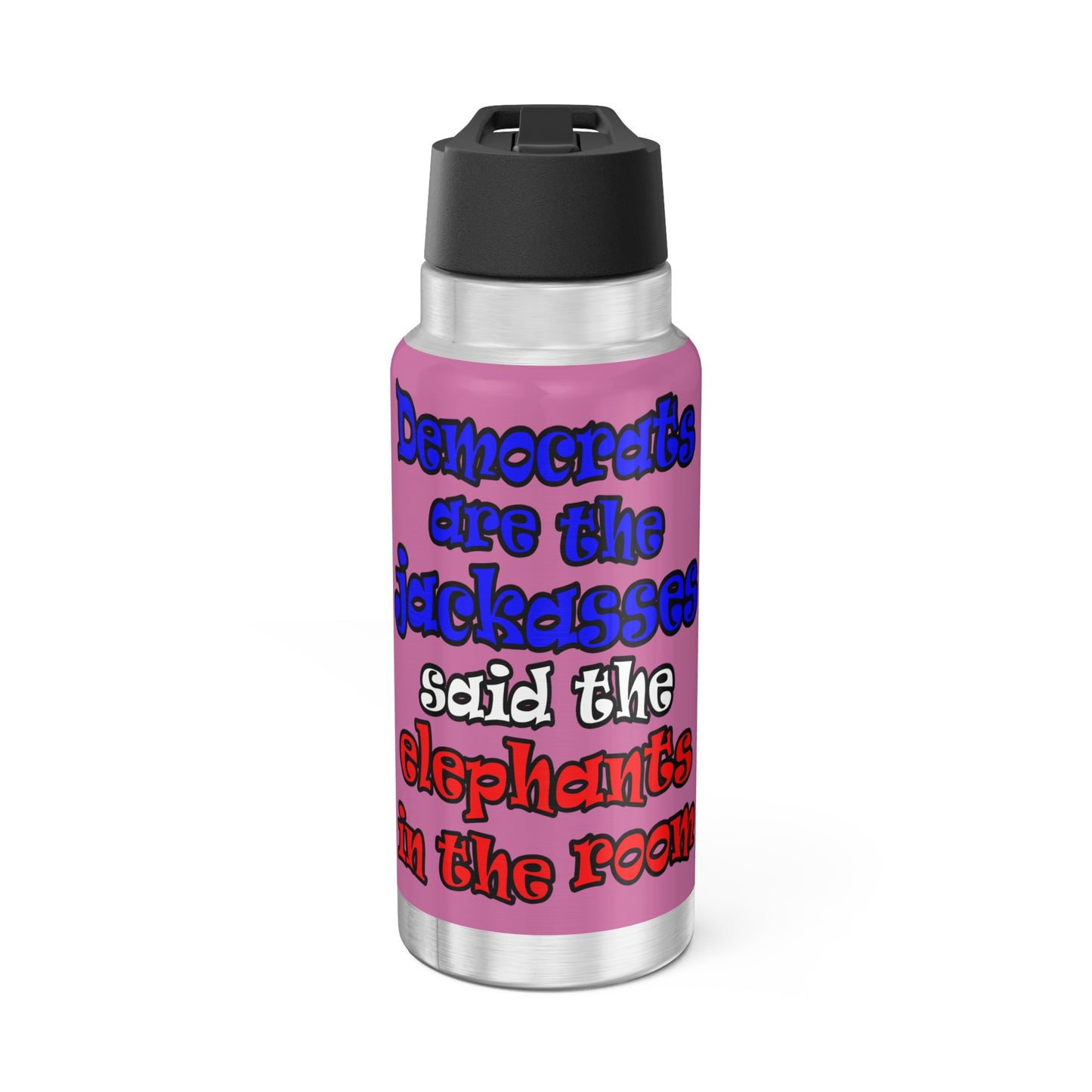 donkeys and elephants - Gator Tumbler, 32oz (light pink)