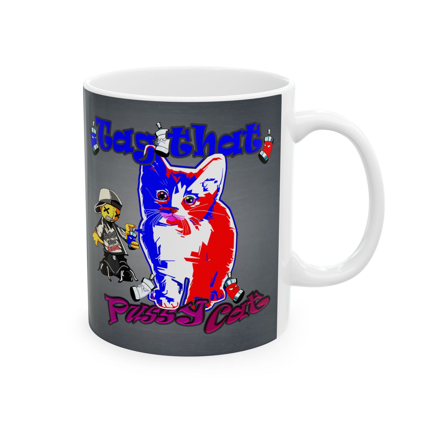 tag that - White Mug (grey-light grey)