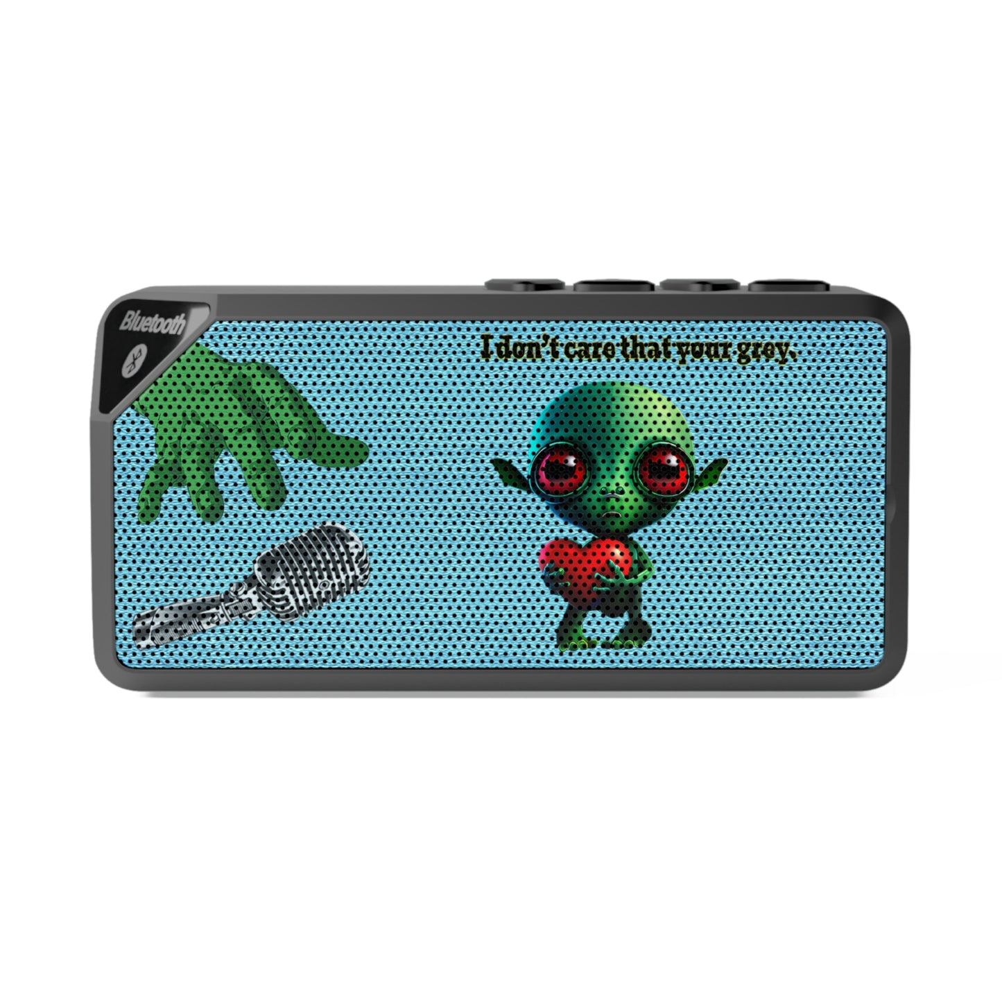 I don't care that your grey - Jabba Bluetooth Speaker (faded blue)