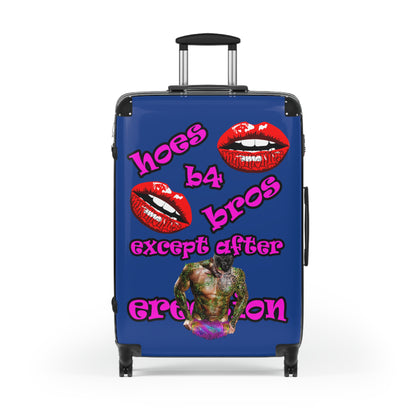 hoes b4 bros - Suitcase (dark blue)