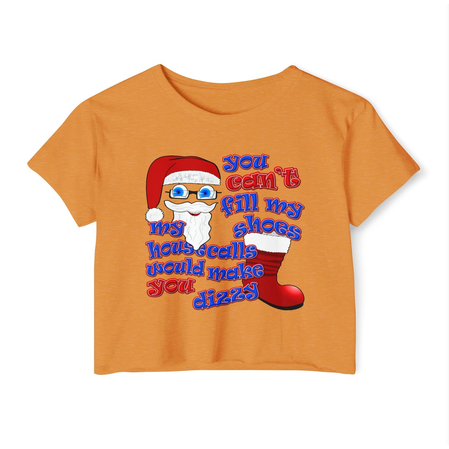 santa's shoes - Women's Festival Crop Top