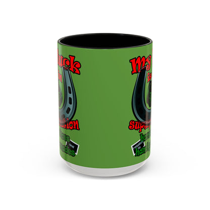 my luck - Accent Mug (green)
