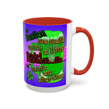 celtics logo - Accent Mug (purple-pink wave)