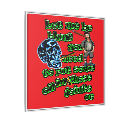 og - framed canvas art (red)