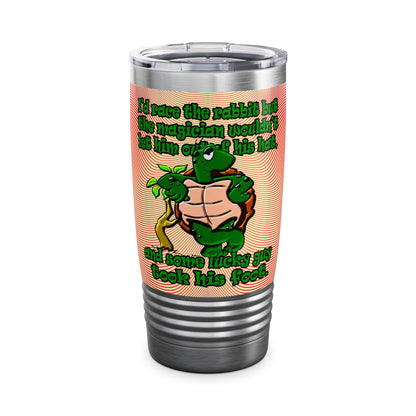 turtle race - Ringneck Tumbler, 20oz (yellow-orange wave)