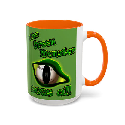 green monster - Accent Mug (green)