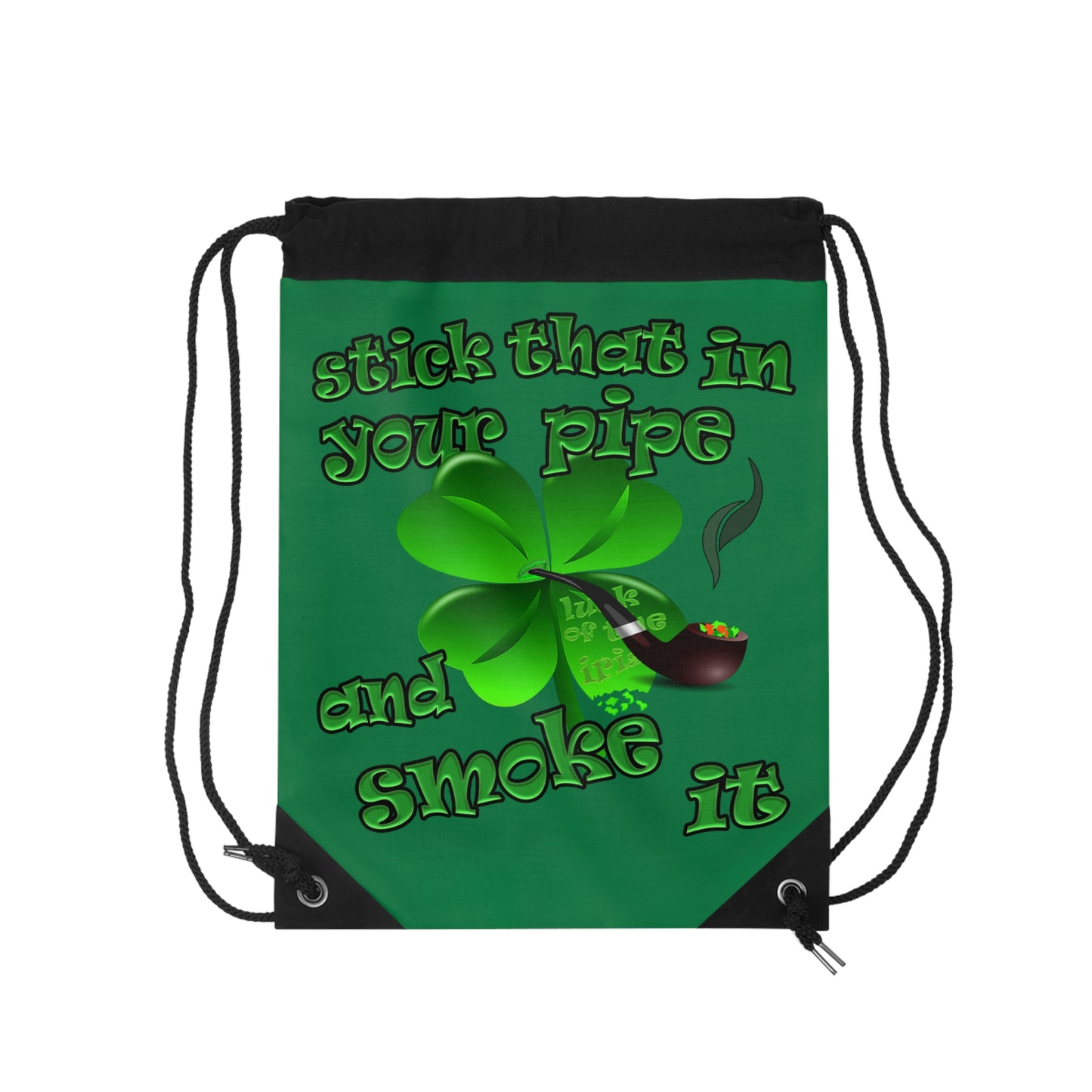 celtics logo - Drawstring Bag (dark green)