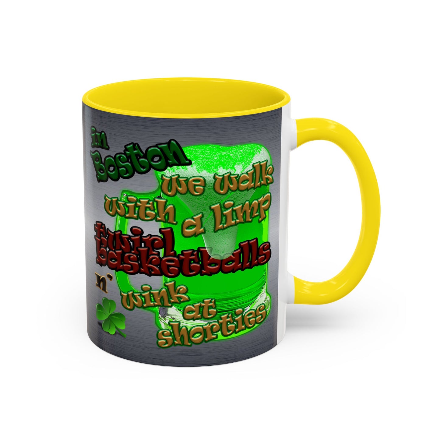 celtics logo - Accent Mug (brushed nickel)