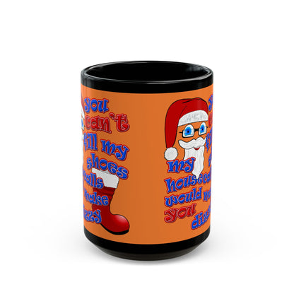 santa's shoes - Black Mug (crusta)