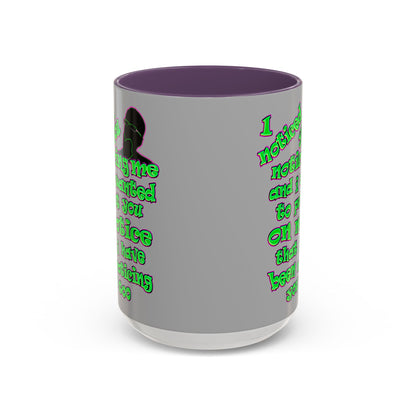 noticed you noticing - Accent Mug (light grey)