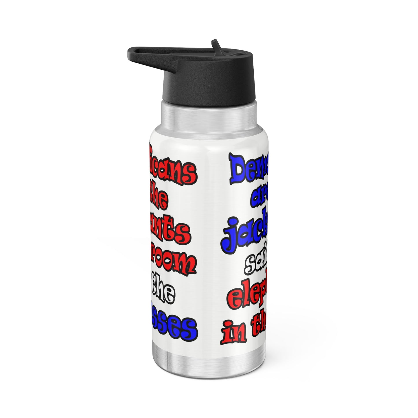 donkeys and elephants - Gator Tumbler, 32oz (white)