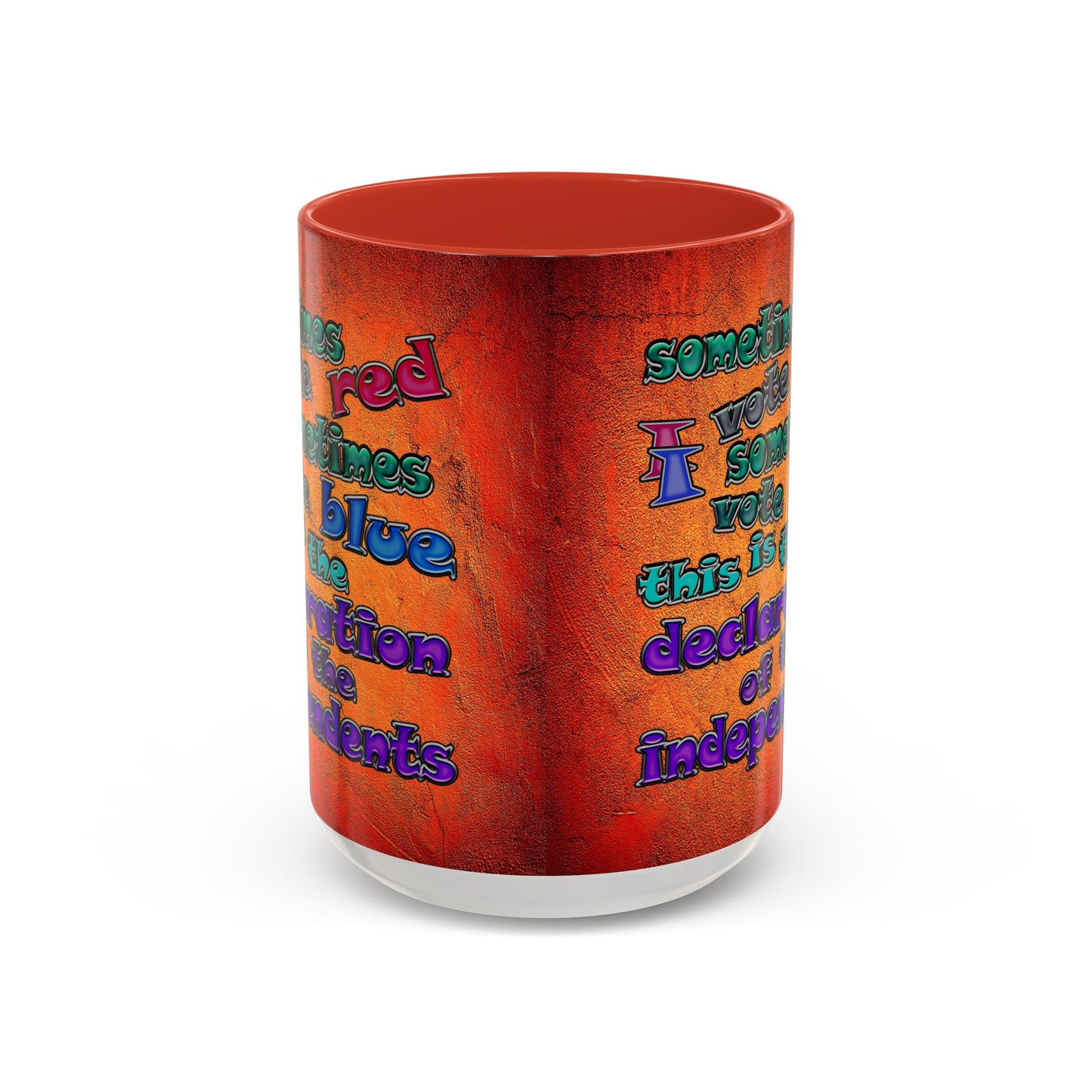 declaration of the independents - Accent Mug (burnt orange)