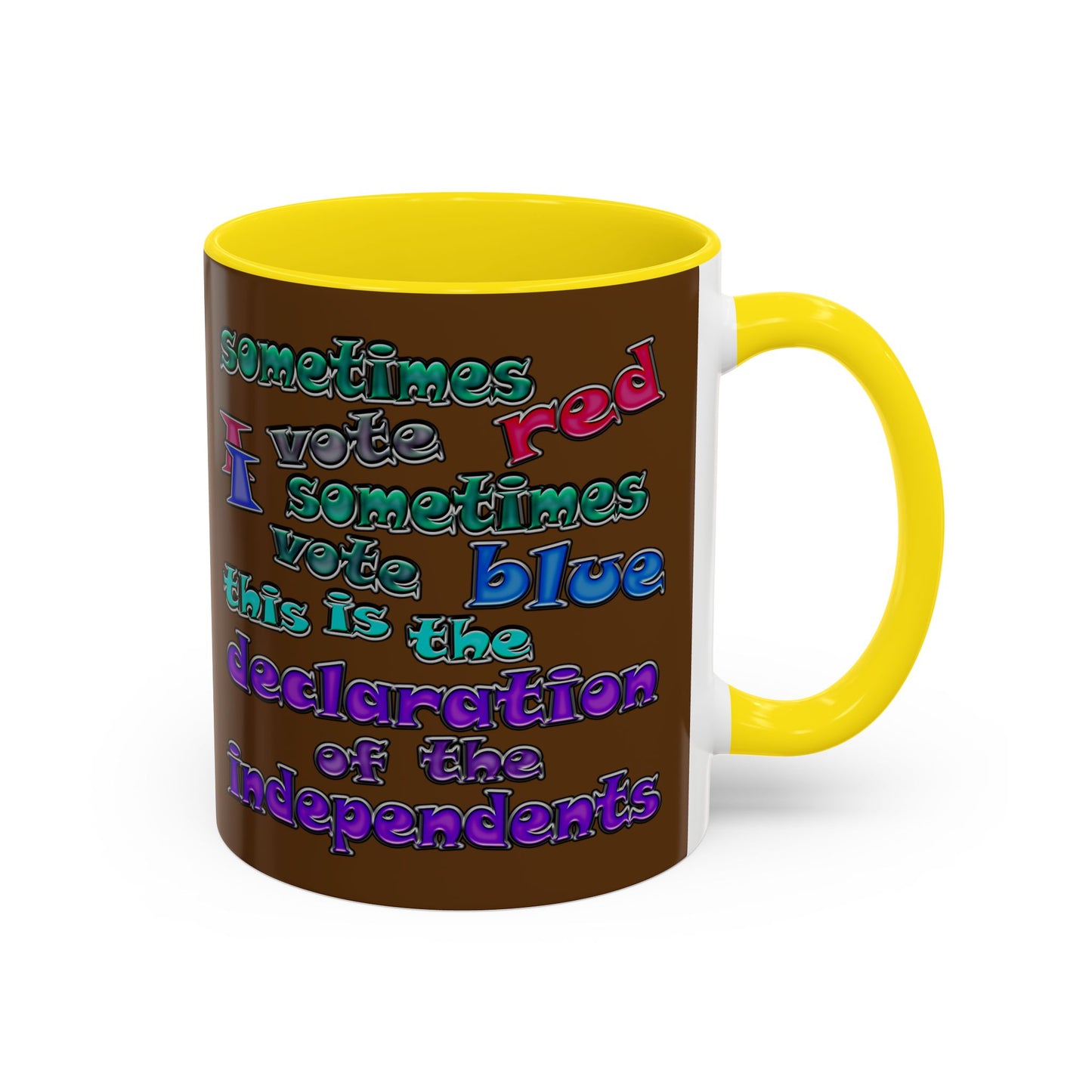 declaration of the independents - Accent Mug (brown)