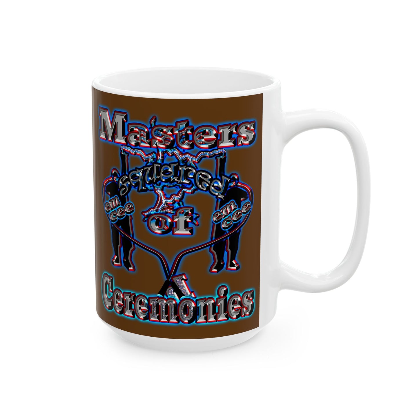 em cee squared - White Mug (brown)