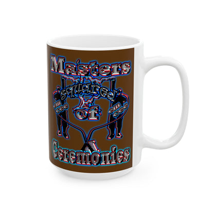 em cee squared - White Mug (brown)