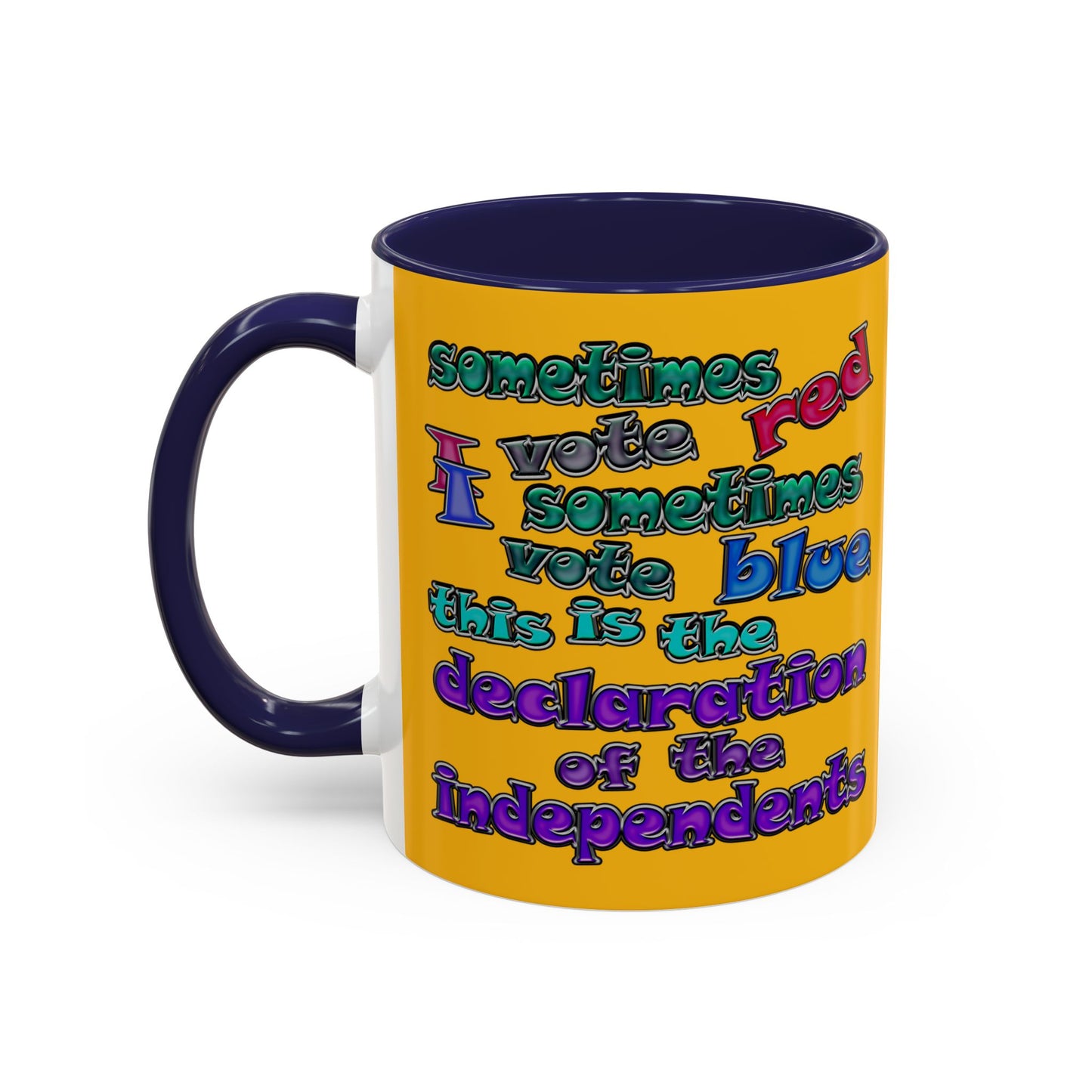declaration of the independents - Accent Mug (yellow)