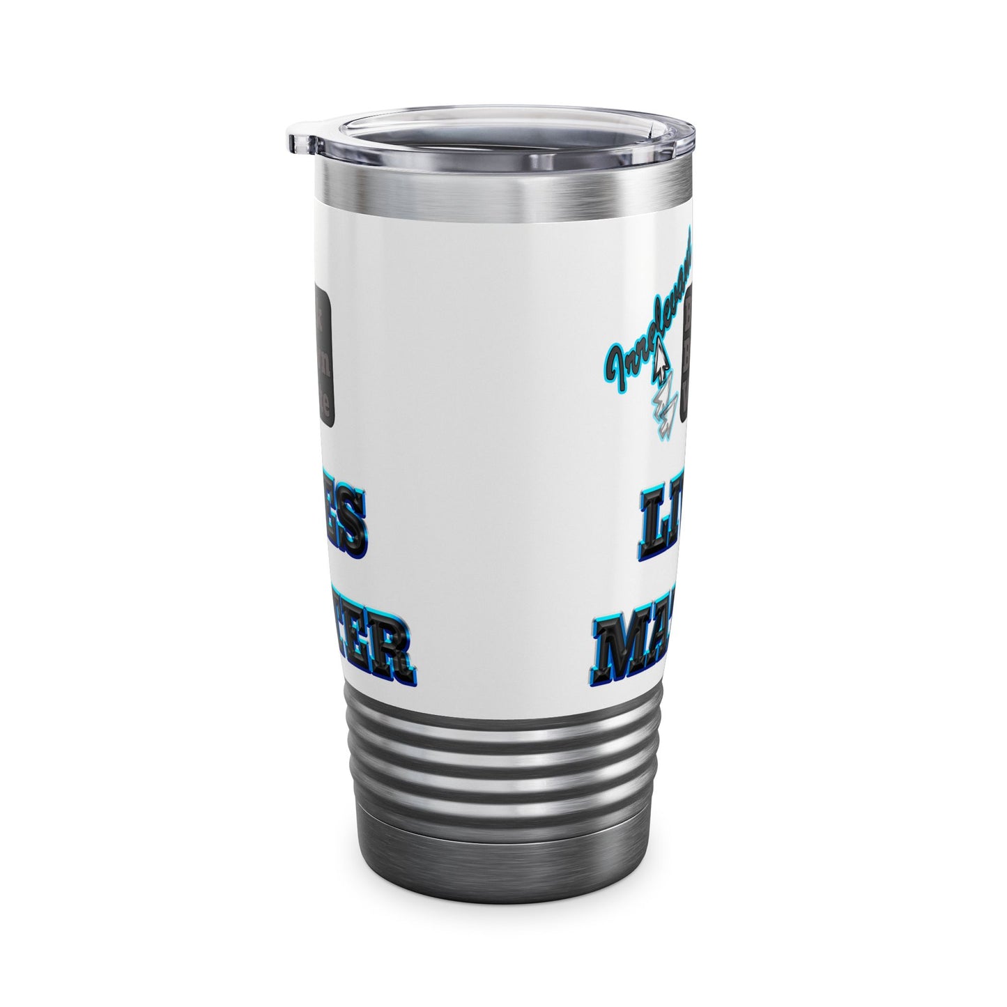 irrelevant - Ringneck Tumbler, 20oz (white)