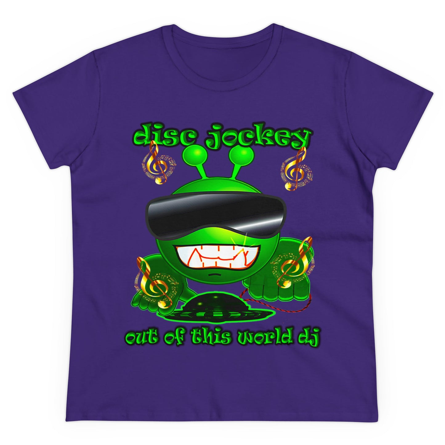 disc jockey - Women's Midweight Cotton Tee