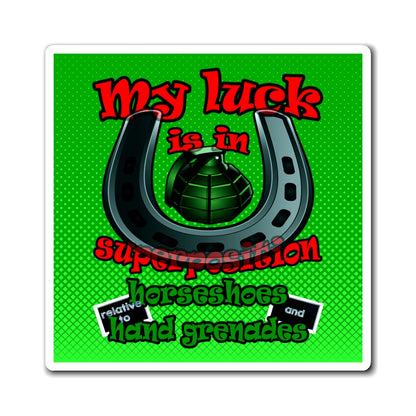 my luck - Magnets - (logo green)