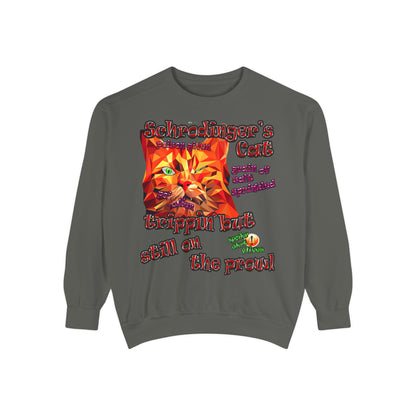 schrodinger's cat - Unisex Garment-Dyed Sweatshirt