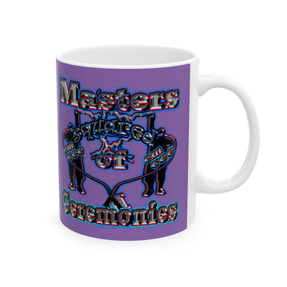 em cee squared - White Mug (light purple)
