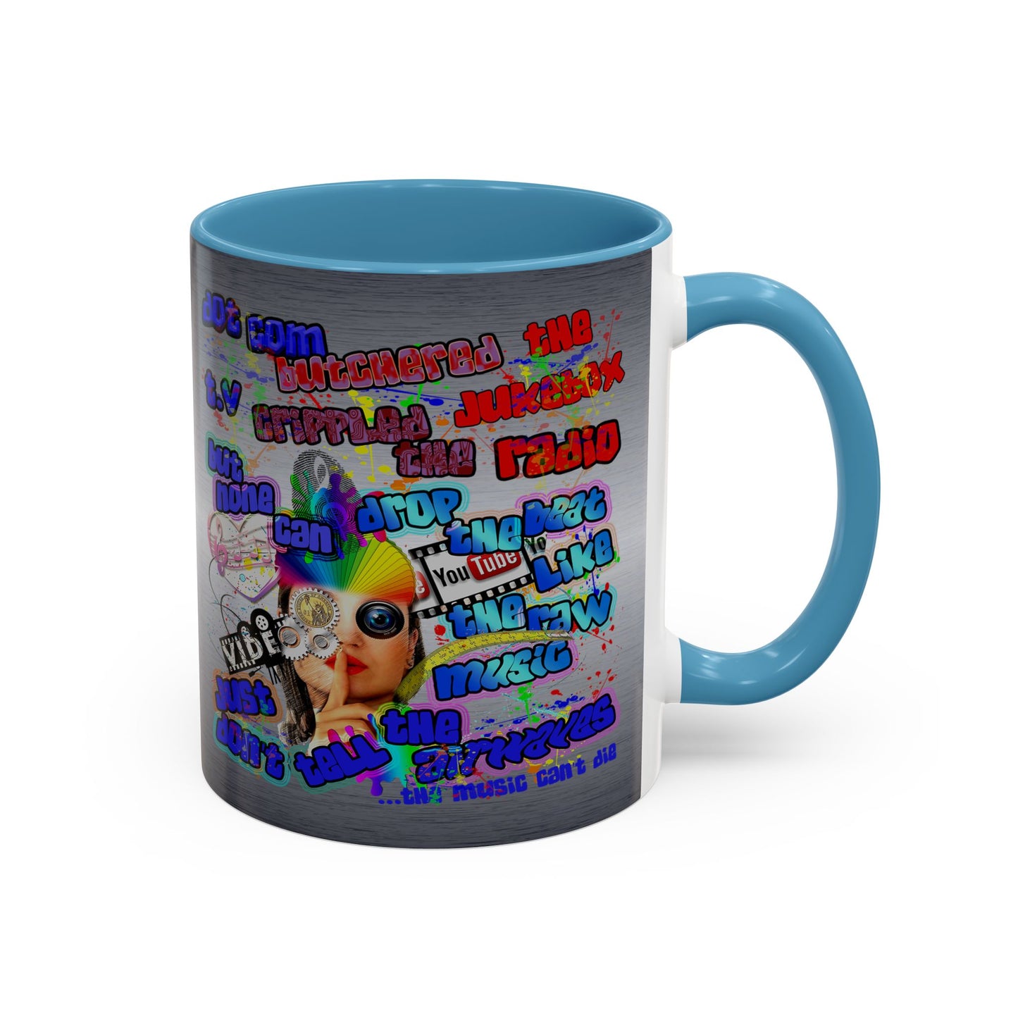 drop the beat - Accent Mug (brushed nickel)