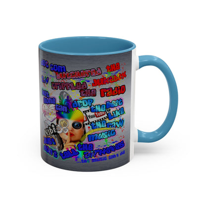 drop the beat - Accent Mug (brushed nickel)