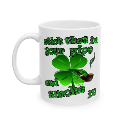 celtics logo - White Mug