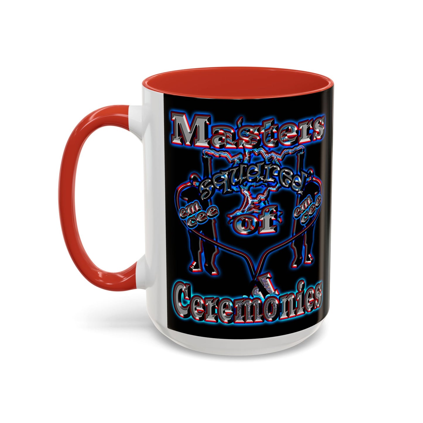 em cee squared - Accent Mug (black)