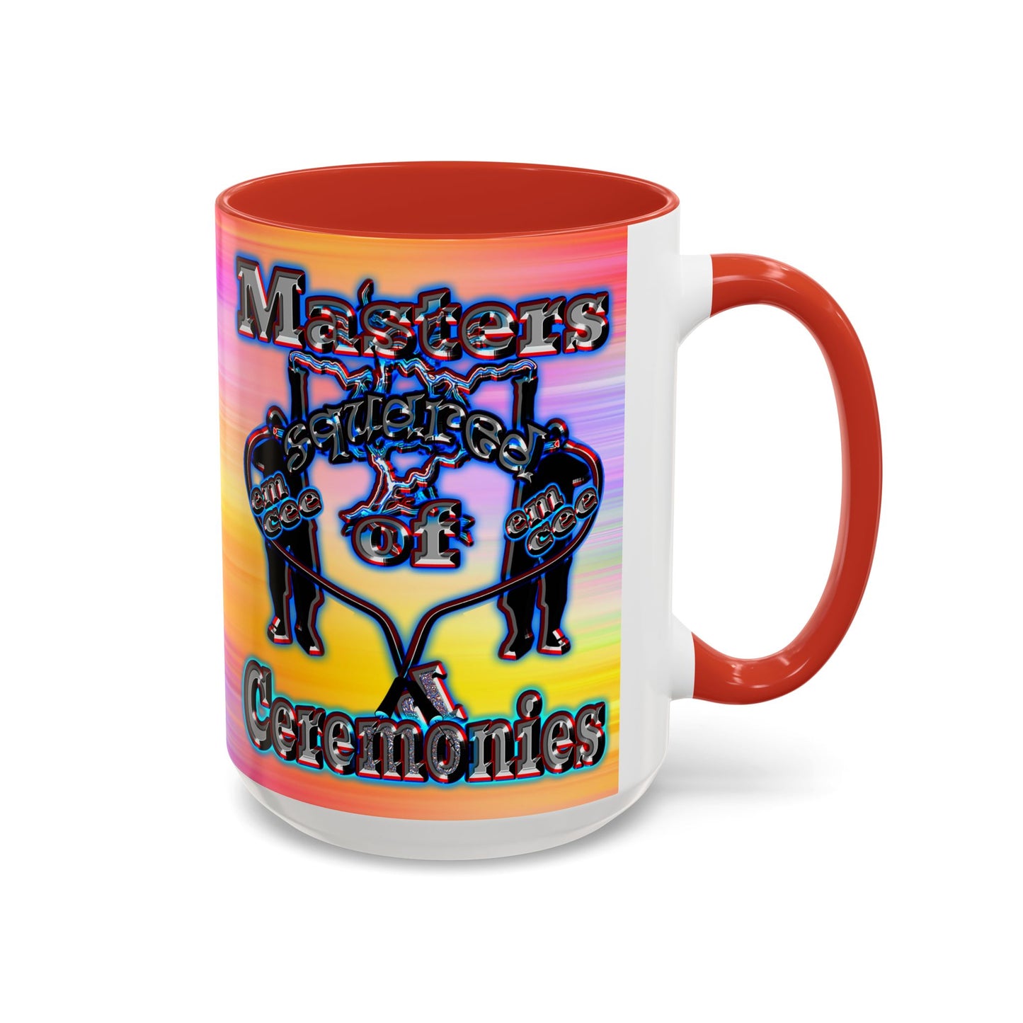 em cee squared - Accent Mug (color blur)