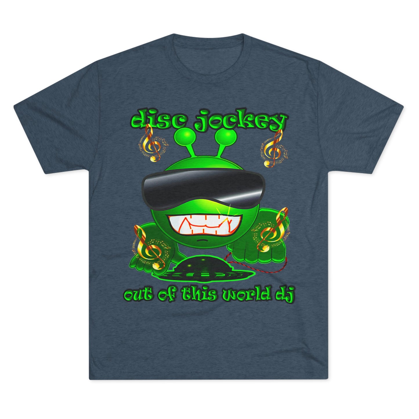 disc jockey - Unisex Tri-Blend Crew Tee