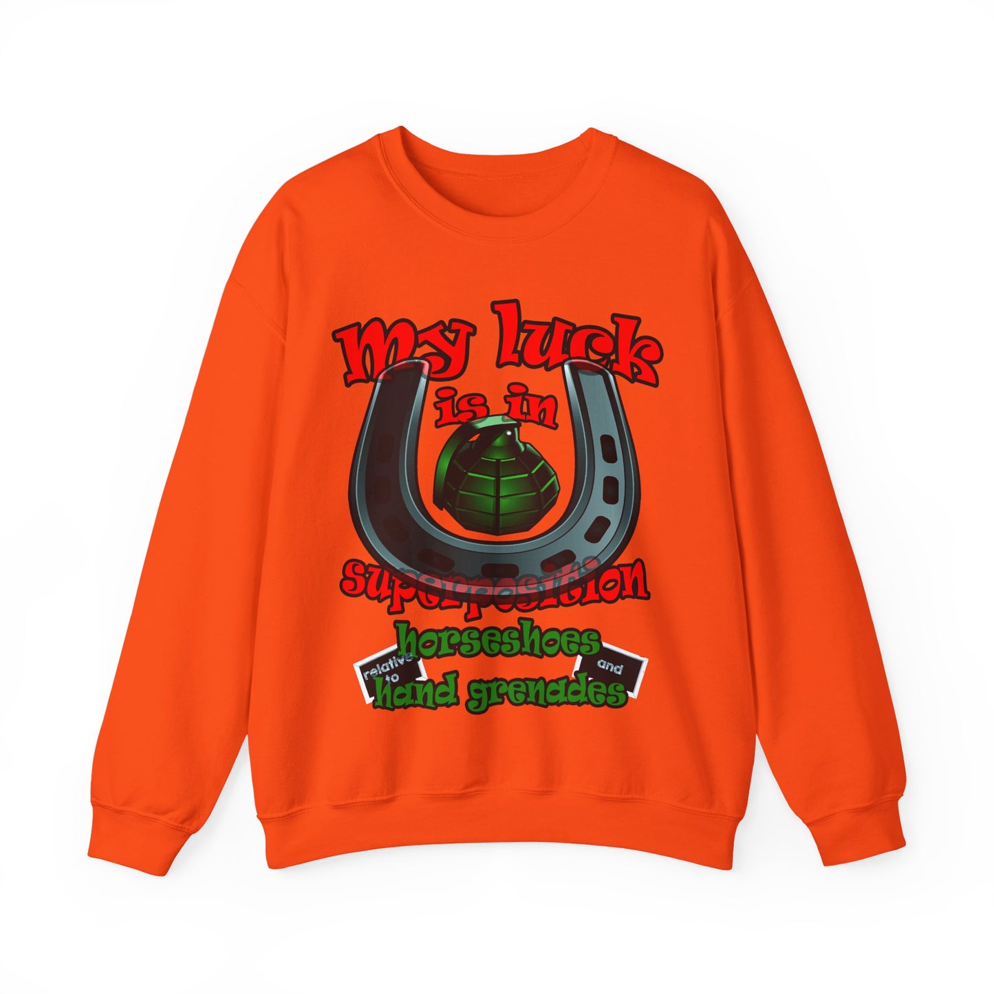 my luck - Unisex Heavy Blend™ Crewneck Sweatshirt