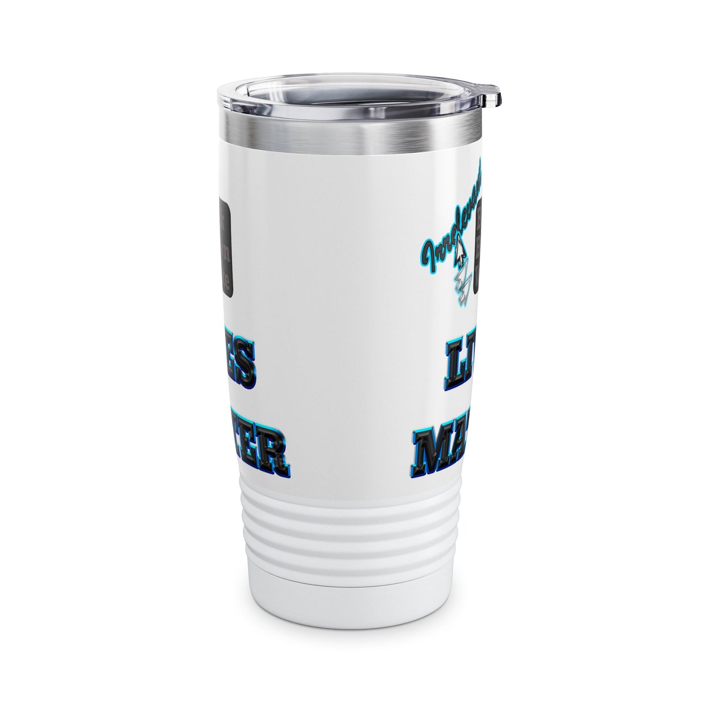 irrelevant - Ringneck Tumbler, 20oz (white)