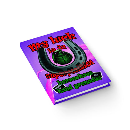 my luck - journal-blank (purple-pink wave)