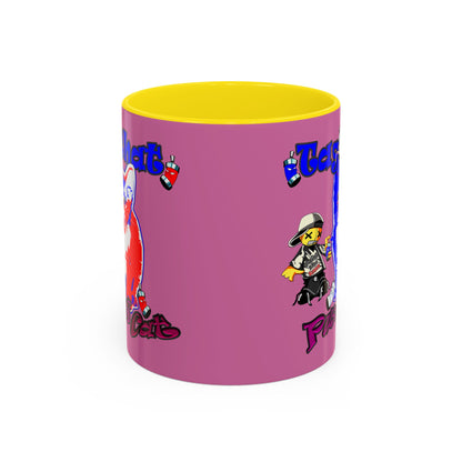 tag that - Accent Mug (light pink)