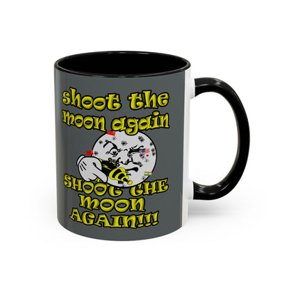 shoot the moon again - Accent Mug (dark grey)