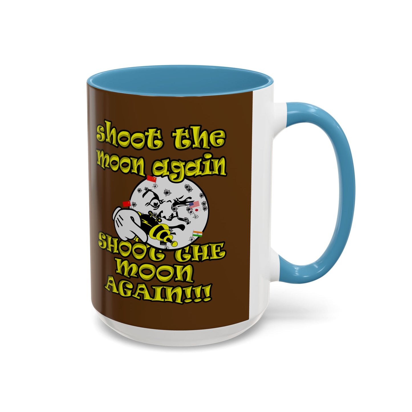 shoot the moon again - Accent Mug (brown)