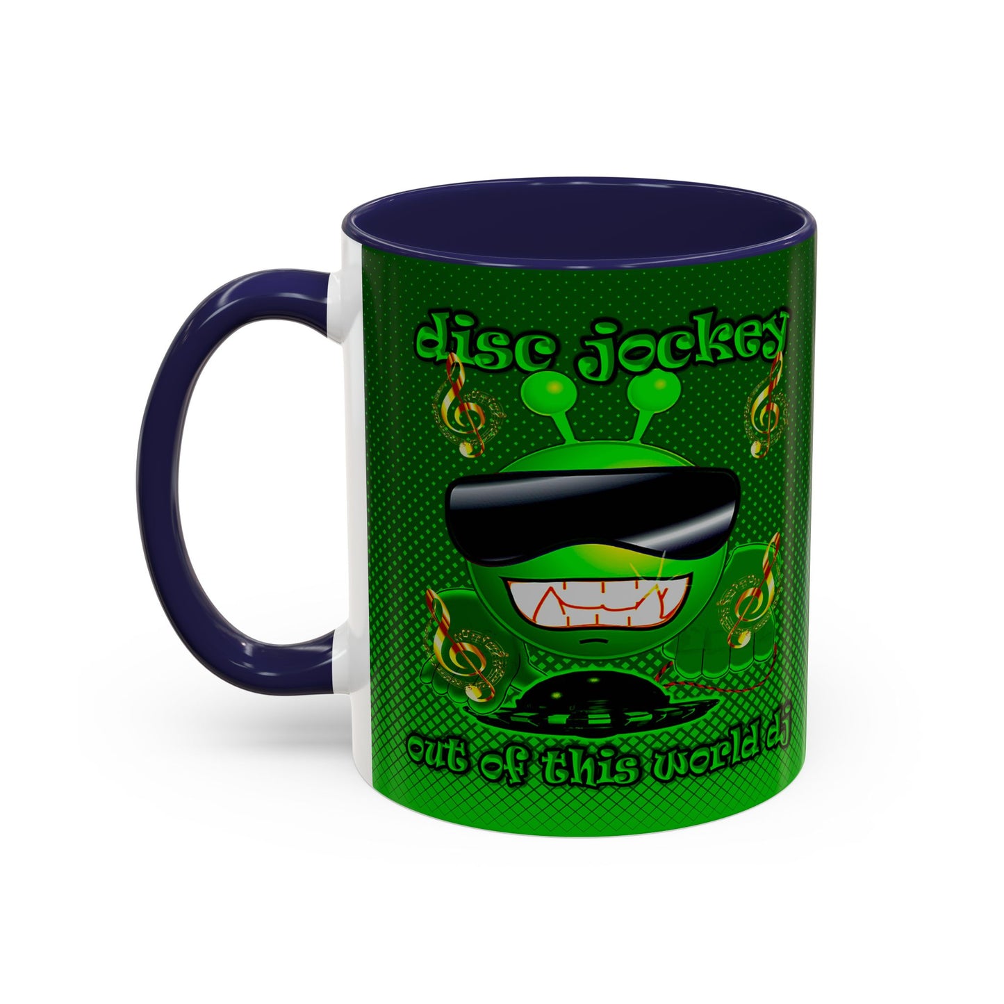 disc jockey - Accent Mug (logo green)