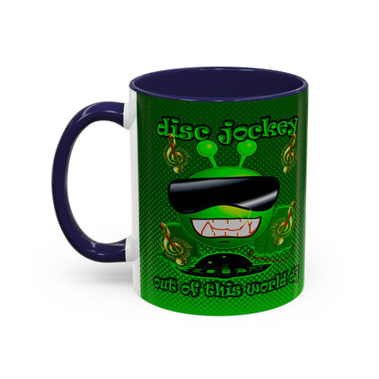 disc jockey - Accent Mug (logo green)