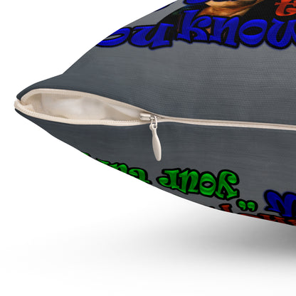 high noon - Spun Polyester Square Pillow - (grey-light grey)