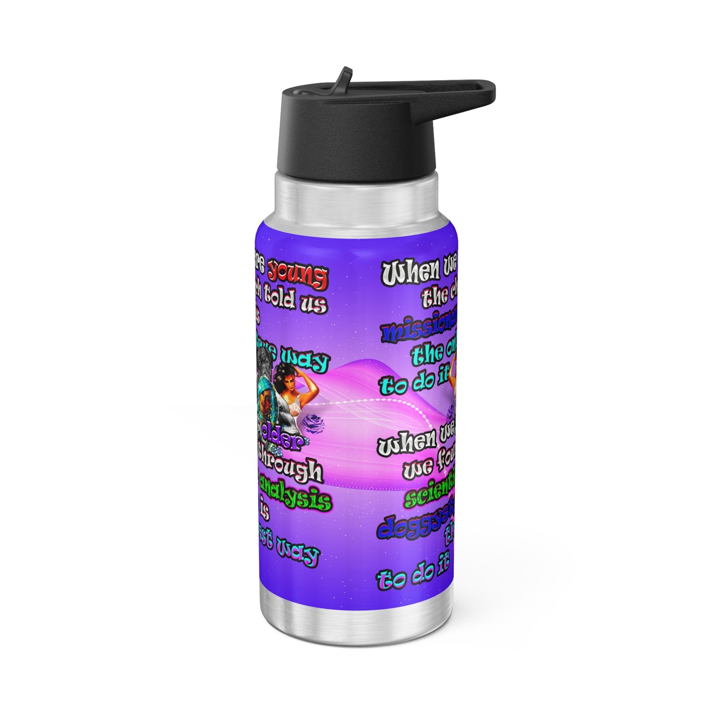 doggystyle - Gator Tumbler, 32oz  (purple-pink wave)