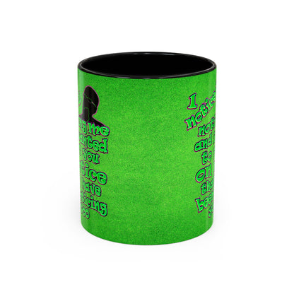 noticed you noticing - Accent Mug (green turf)