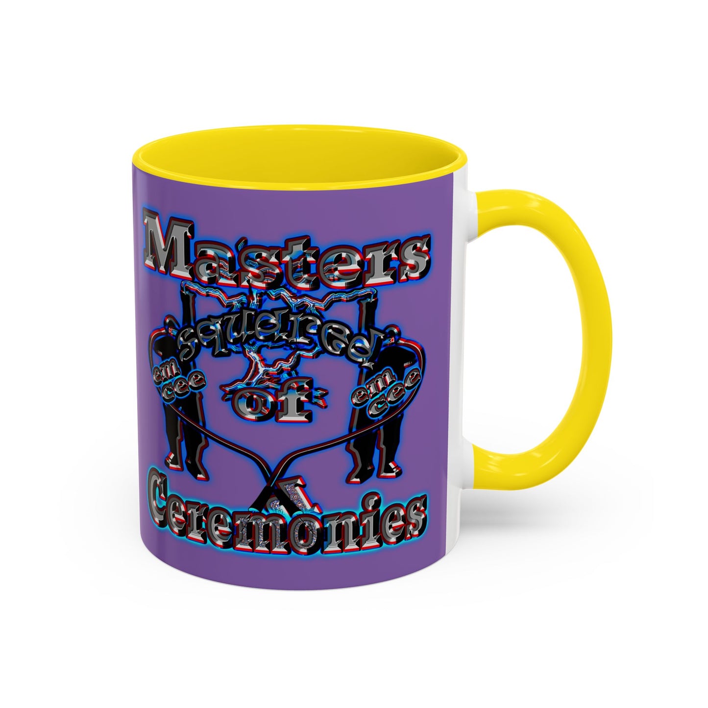 em cee squared - Accent Mug (light purple)
