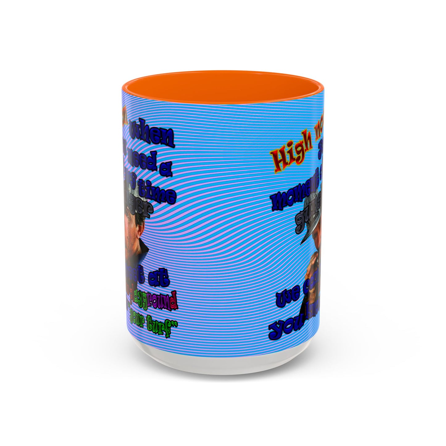 high noon - Accent Mug (light blue-purple wave)