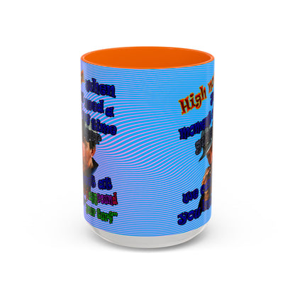 high noon - Accent Mug (light blue-purple wave)