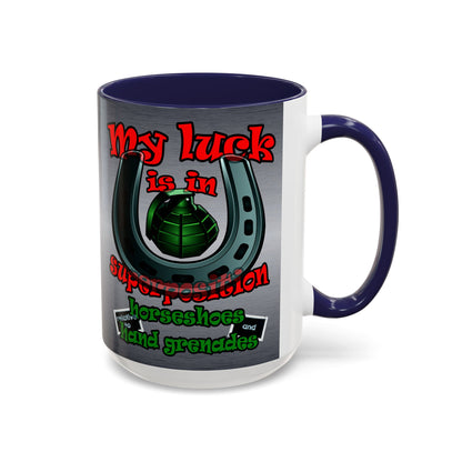 my luck - Accent Mug (brushed nickel)